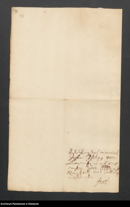 image.from.unit.number "Naukritten und Gatteritz, H. [Haupt] A. [Amt] Brandenburg [Pokarmin]. Acta den Consens zu einem Anlehen von 3000 Thlr. [Thaler]"