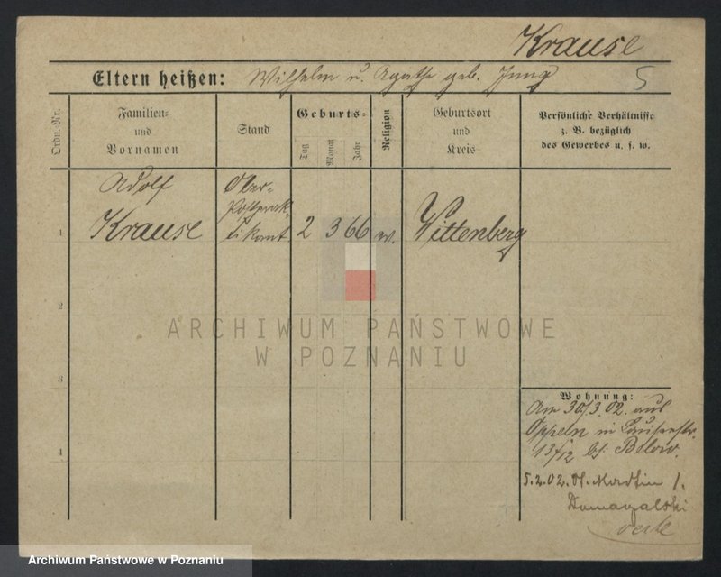 Obraz 5 z jednostki "Krause (samotni mężczyźni i kobiety do Irmgard)"