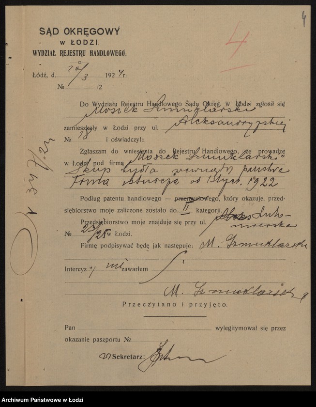 Obraz 6 z jednostki "Moszek Szmuklerski- handel bydłem i sprzedaż mięsa"