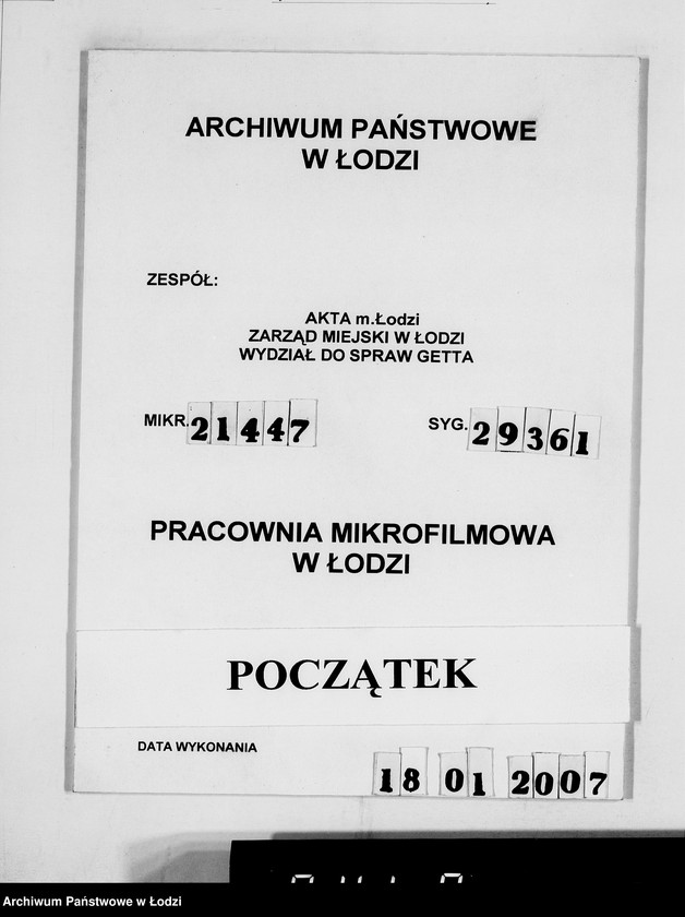 Obraz 1 z jednostki "Akten betr.Correspondenz an Hern Oberbürgermeister und Bürgermeister"