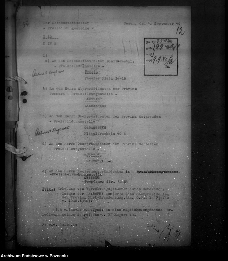 Obraz 17 z jednostki "Marktstandsgelder"