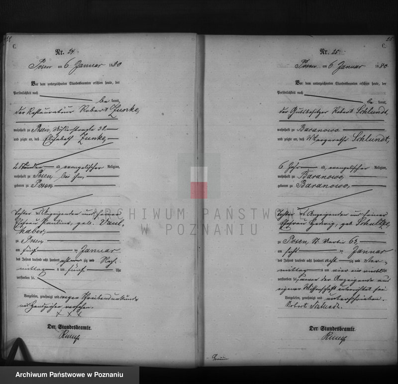 Obraz 14 z jednostki "Księga zgonów t. I"