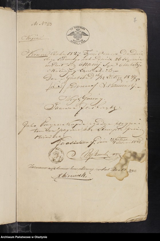 image.from.unit.number "Annexa z Parafii Janowieck[i]ej z Roku 1848"