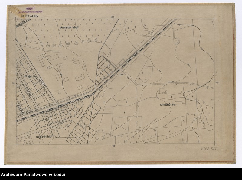 Obraz 2 z jednostki "Mapa sytuacyjno-wysokościowa Łodzi sekcja NW68 - ul.: Klinowa, Aleksandrowska, Tatarczana, Plonowa, Chochoła, Uprawna, Hektarowa, Kompostowa, szpital Kochanówka"