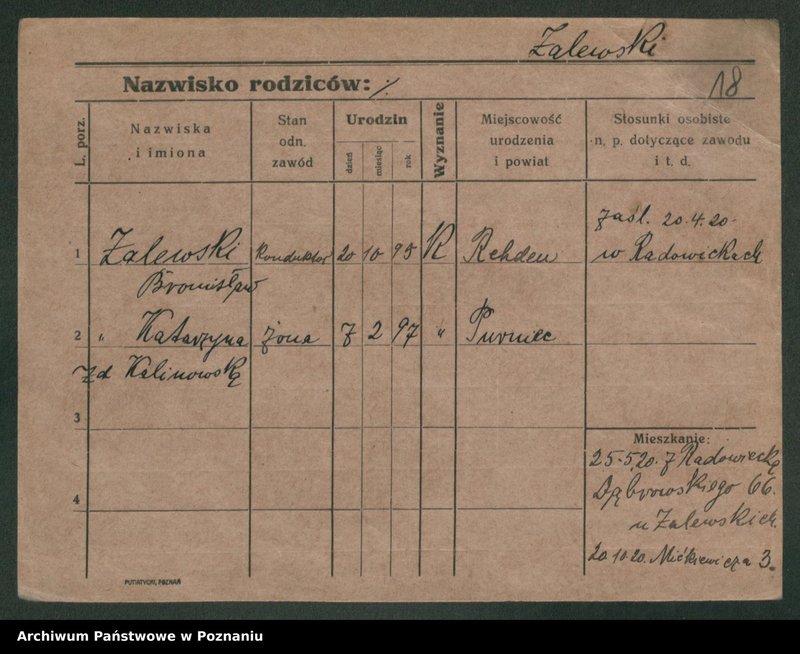 Obraz 20 z jednostki "Zalewski - Zamkowski"