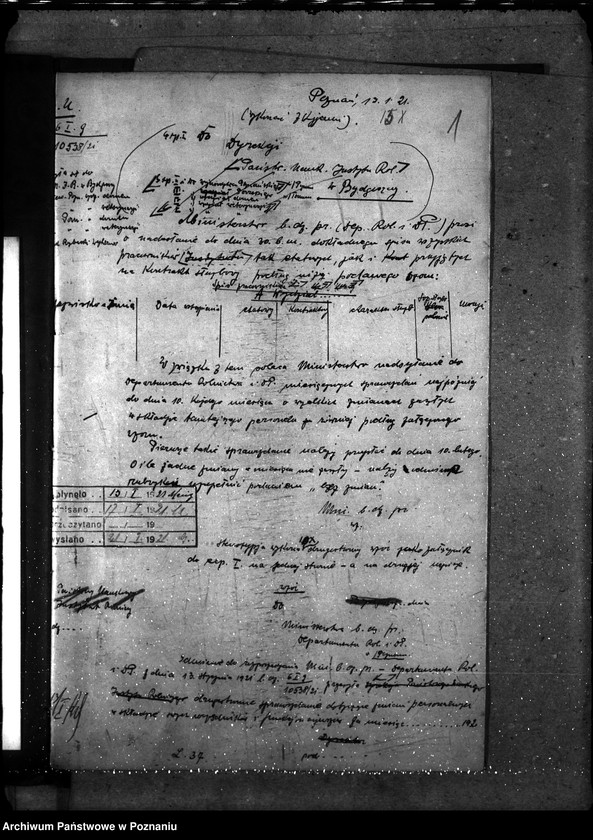 Obraz 5 z jednostki "Sprawy osobowe Poznański Urząd Wojewódzki [personalne - sprawozdania miesięczne]"
