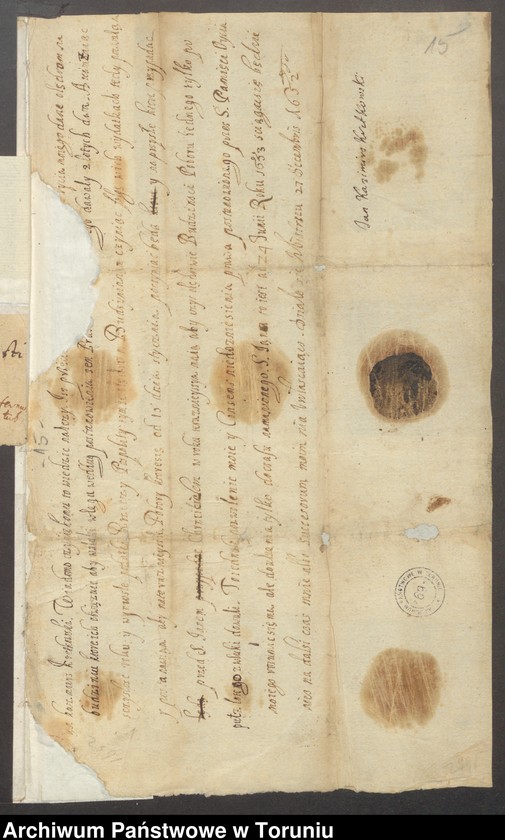 image.from.unit.number "Jan Kazimierz Kretkowski wojewoda brzesko-kujawski, żona Katarzyna Lukrecja z Guldensternów - akta procesowe, kontrakty, rejestr klejnotów pozostałych po Ignacym Kretkowskim, kwity, zezwolenia, kontrakty małżeńskie, protestacje, kontrakty dzierżaw"