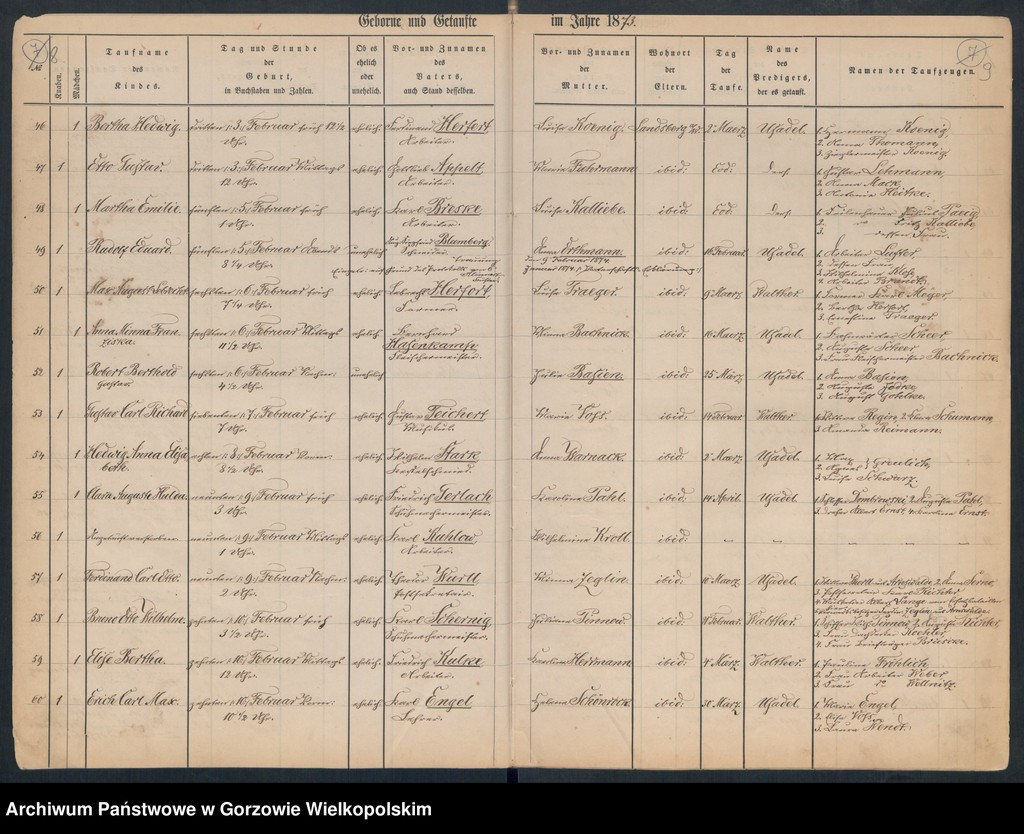 image.from.unit.number "Duplikate der Hauptkirche zu Landsberg an der Warthe (zawiera także Concordien, Reformirte und Militair Kirchen Gemeinde dotyczące zgonów w 1873 r.)"