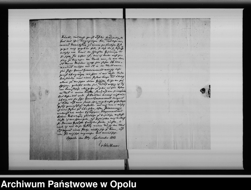 image.from.unit.number "Acta von Bestellung eines Preuss[ischen] Militair Platz Commandanten bei der Stadt Oppeln Vol. I de anno 1813"