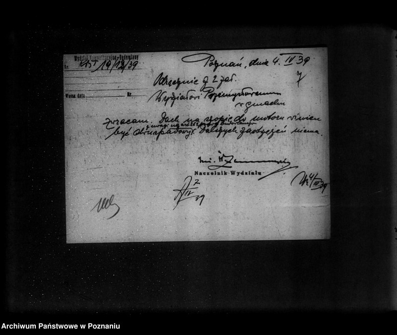 Obraz 11 z jednostki "Zatwierdzenie projektu zakładu przemysłowego /młyna motorowego/ A. Dary w Krosinku powiat śremski"