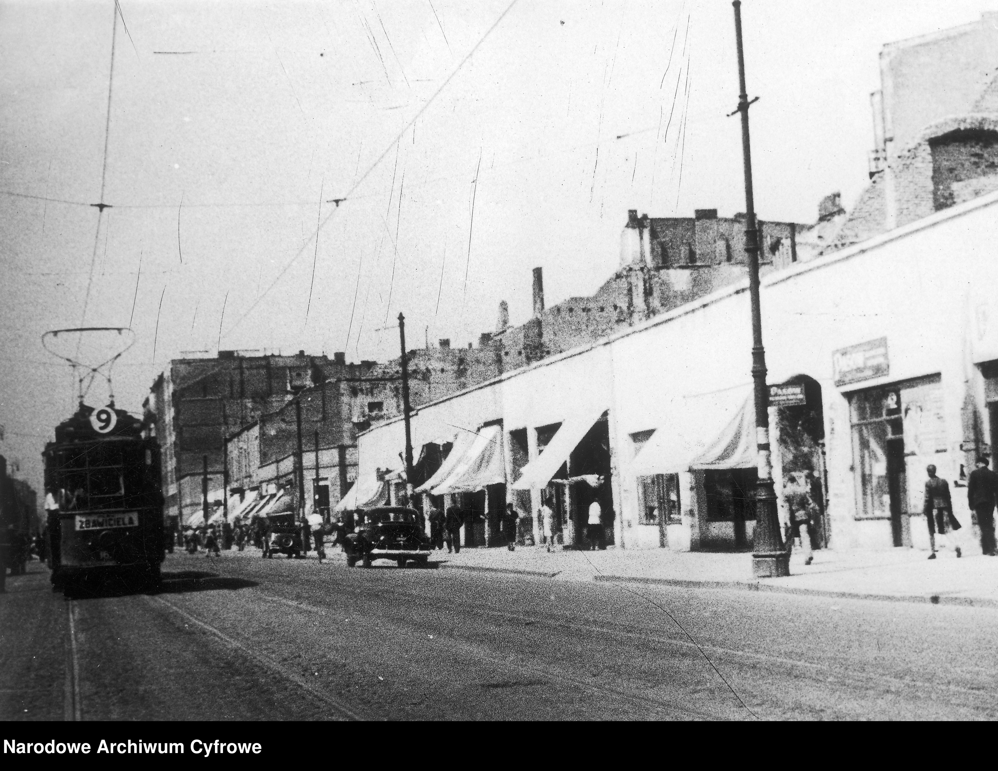 Skan z jednostki: Zniszczona zabudowa Warszawy