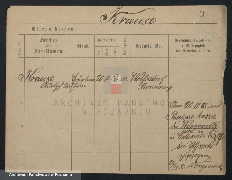 Obraz 4 z jednostki "Krause (samotni mężczyźni i kobiety do Irmgard)"