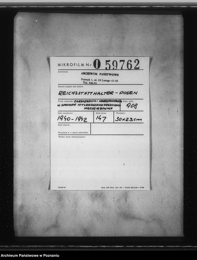 Obraz 2 z jednostki "Zarządzenia i korespondencja w sprawie hitlerowskich organizacji młodzieżowych"