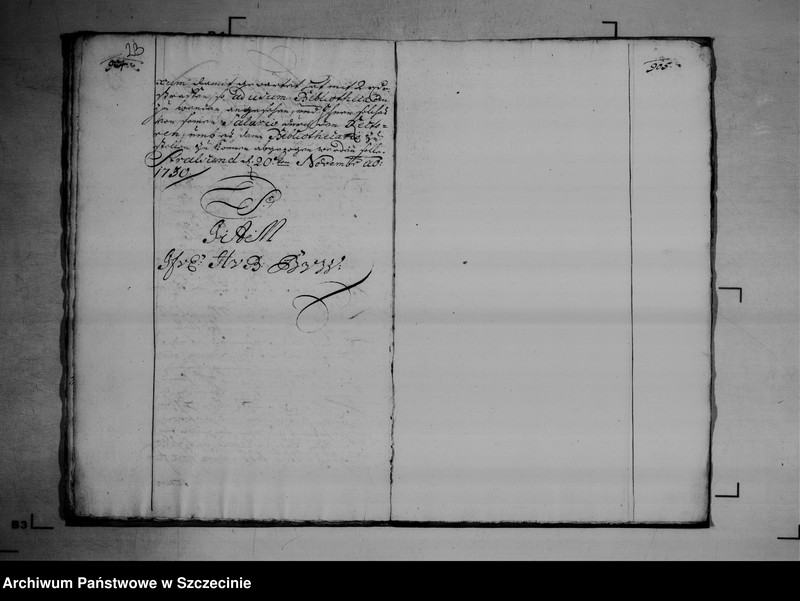image.from.unit.number "Visitations - Abschied für das Concilium Academium zu Greifswald vom 20 November 1730."