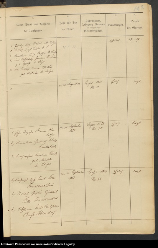 image.from.unit.number "Tauf-Register der evangelischen Kirche zu Leipe"