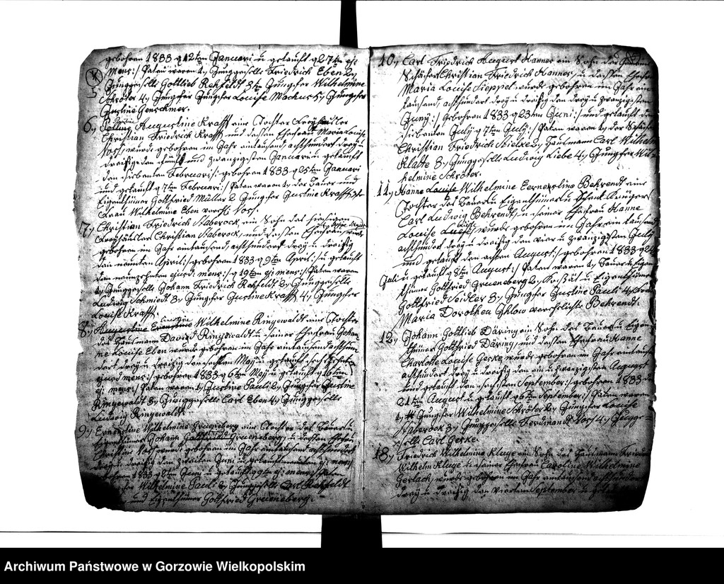 image.from.unit.number "Duplikate der Kirchenbücher von der Parochie Beyersdorf: Beyersdorf (Baczyna), Zanzin (Santocko), Loppow (Łupowo), Neuendorf (Chróścik)"