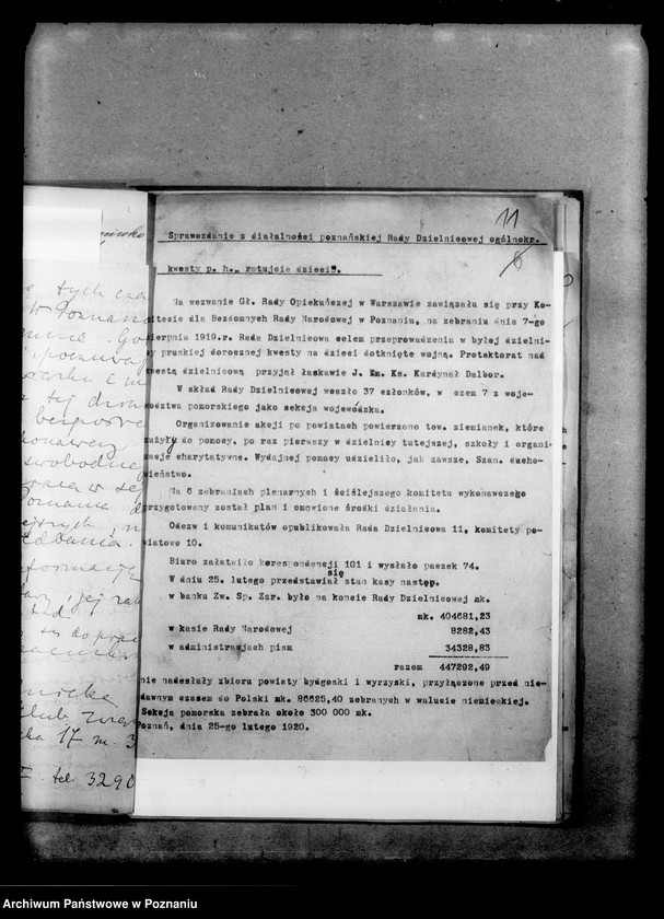 Obraz 15 z jednostki "Pisma różne. [Adresy Związków i Towarzystw polskich w poznańskim, broszura pod tytułem "Czym jest Rada Główna Opiekuńcza" rozporządzenia dotyczące robotników z Królestwa Polskiego przebywających w poznańskim, pismo Urzędu Miasta Warszawy]"