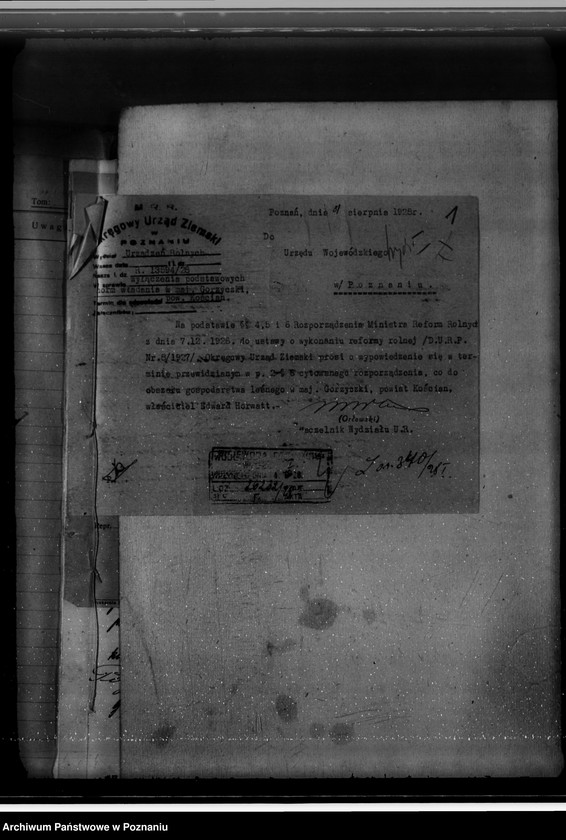 Obraz 5 z jednostki "Majętność /leśna/ Gorzycziki powiat kościański"