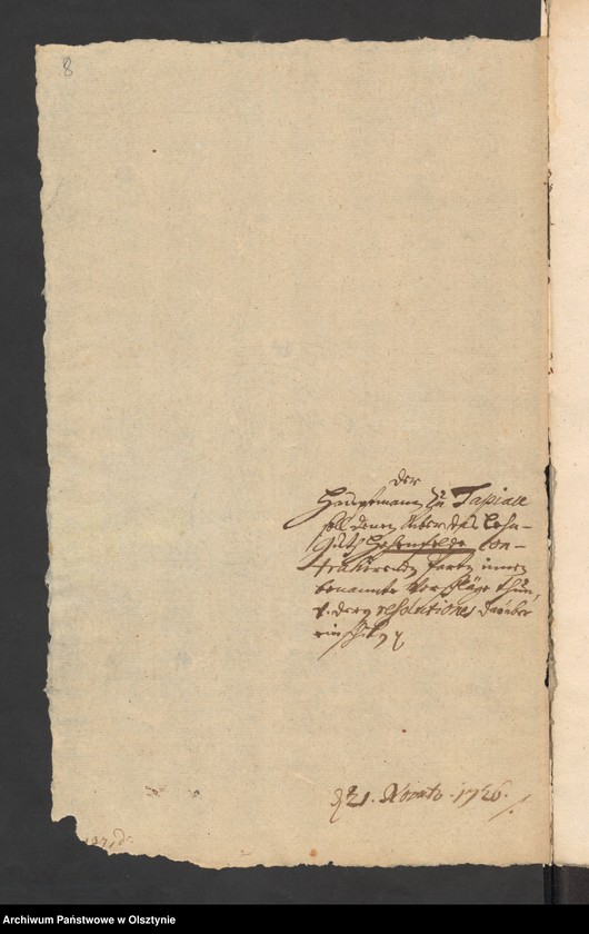 image.from.unit.number "In S. [Sache] Johann Valerian Hoernigs Erben wegen des Guths Hohenfelde"