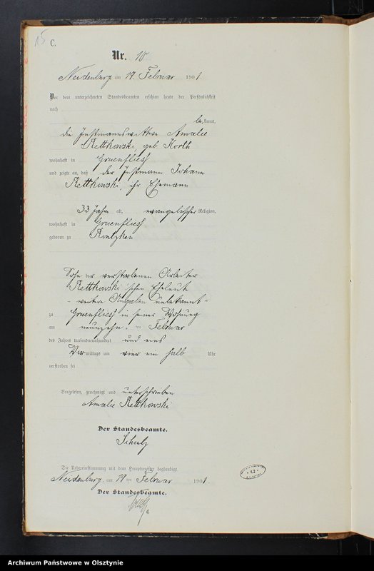 image.from.unit.number "Sterbe-Neben-Register Nr 1 - 83"
