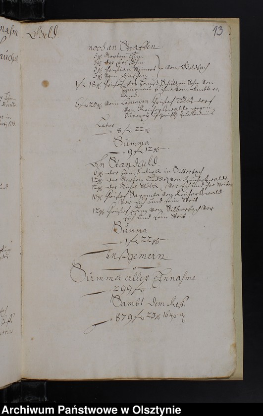 image.from.unit.number "Jahr Rechnung der Silberbachschen Kirchen"