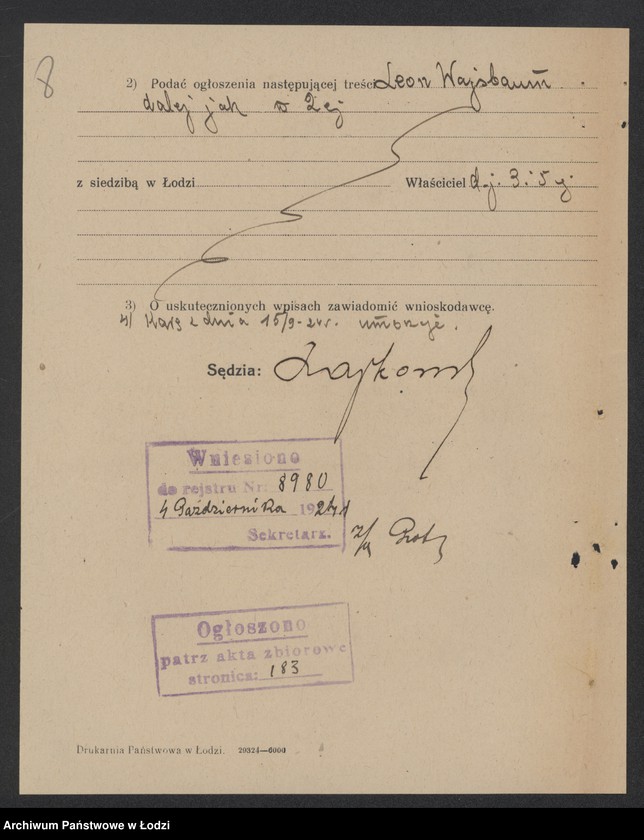 Obraz 10 z jednostki "Leon Wajbaum – sprzedaż resztek manufaktury"