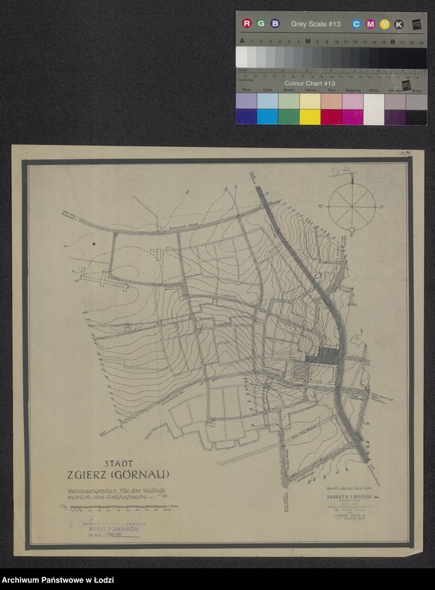 Obraz 1 z jednostki "Stadt Zgierz (Görnau) Bebaungsplan für das Gelände westlich der Reichsstrasse"
