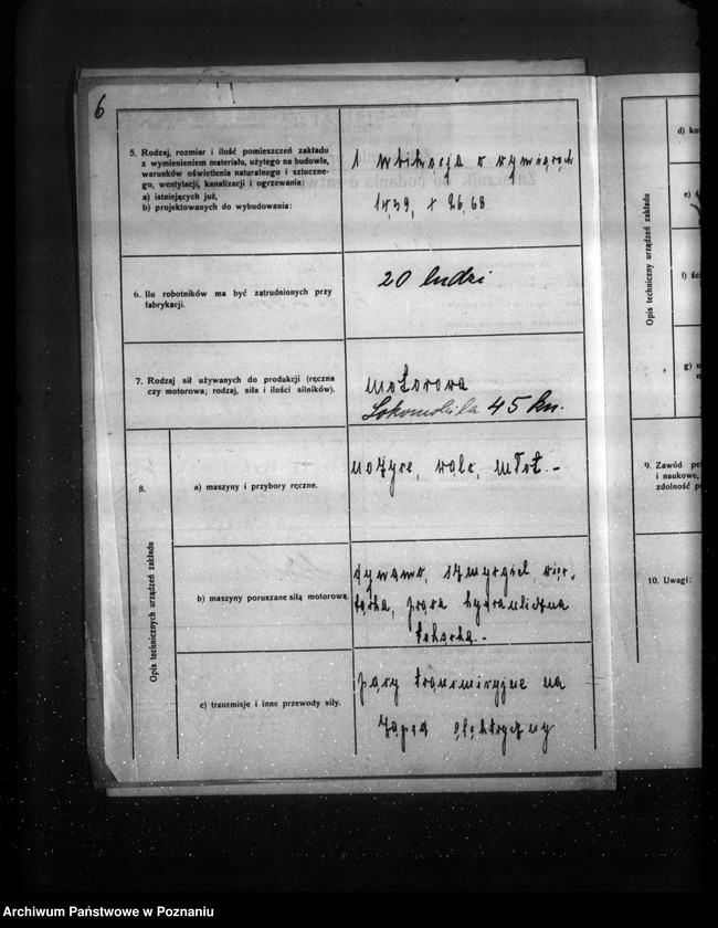 Obraz 10 z jednostki "Zatwierdzenie projektu urządzenia warsztatów - łożysk, firmy "Stabil" w Poznaniu"