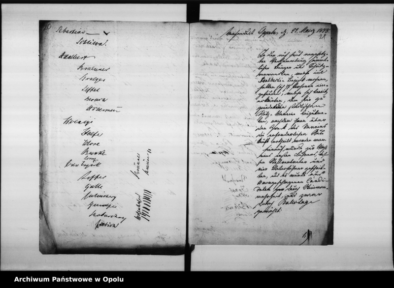 Obraz 20 z jednostki "Acta betreffend die Bildung des Sicherheits - Vereins in hiesiger Stadt Vol I de anno 1848"