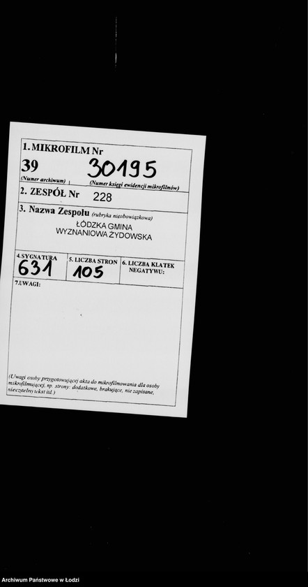 Obraz 2 z jednostki "Rejestr poborczy"