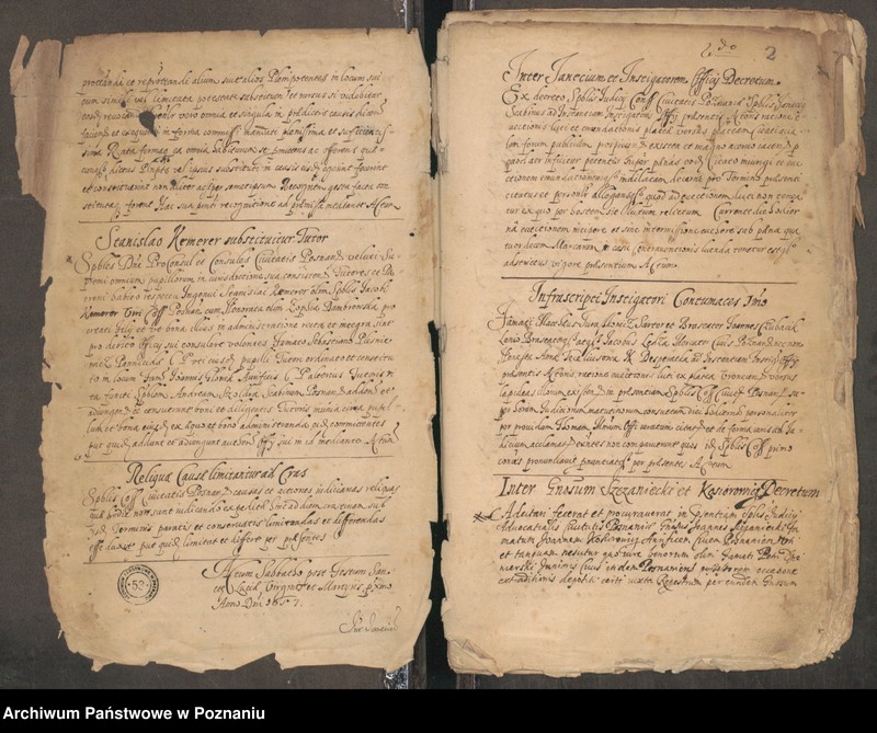 Obraz 5 z jednostki "Protocolon officii consularis Posnaniensis."