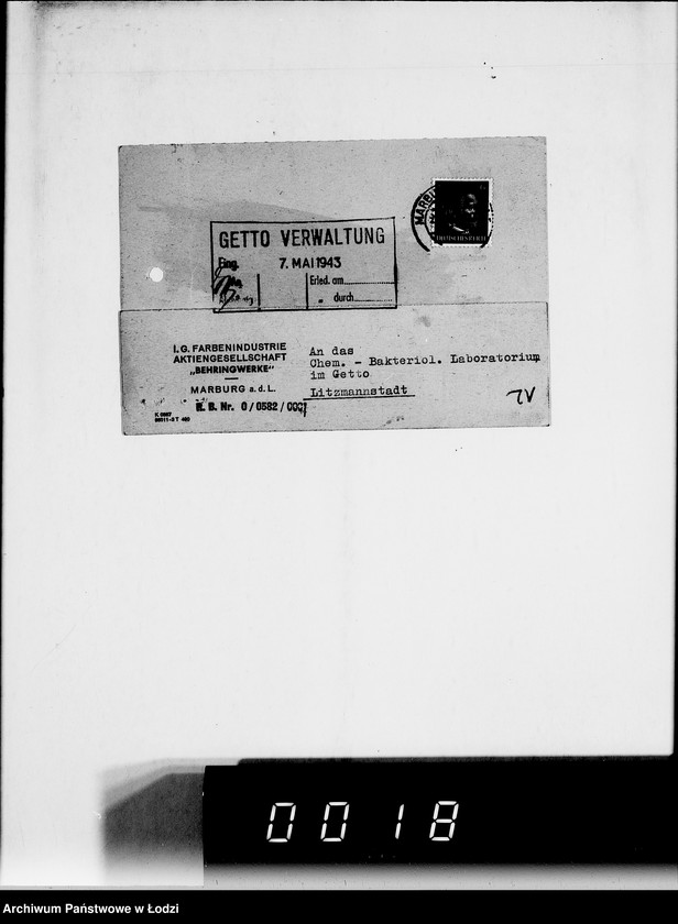 Obraz 16 z jednostki "[Korespondencja firm niemieckich oferujących dostawę środków chemicznych, farb, maszyn wiertniczych, tokarek i innych urządzeń oraz wapna dla zakładów produkcyjnych w Getcie].I-J-K."