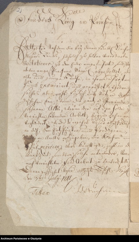 image.from.unit "Visitationsrezesse. Die Bestimmunge Hinsichts der Visitationresesse und revisions Erinnerungen "