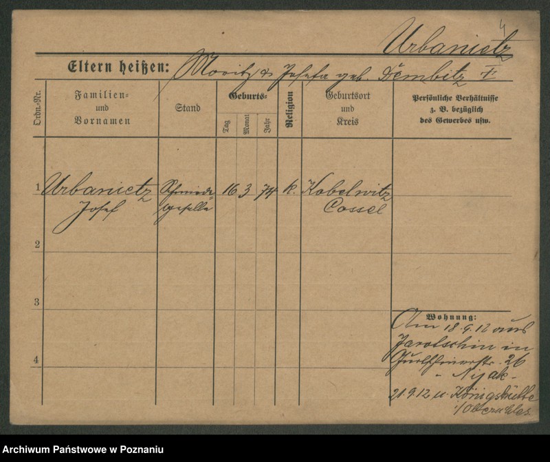 Obraz 12 z jednostki "Urbaniec - Urbański (żonaci i wdowy)"