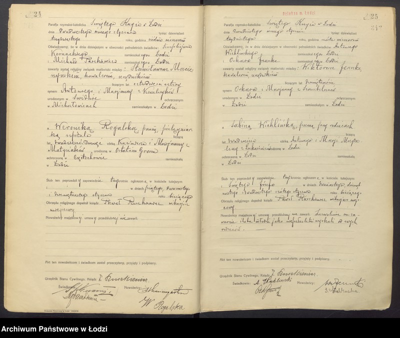 Obraz 15 z jednostki "Akta małżeństw"