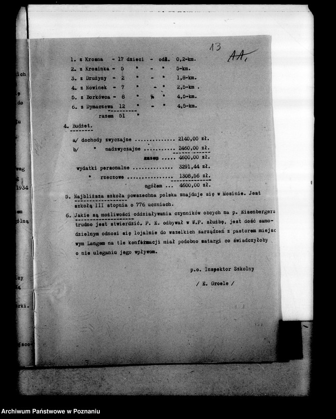 Obraz 17 z jednostki "Prywatna Szkoła Powszechna z niemieckim językiem nauczania - Krosno powiat Śrem"