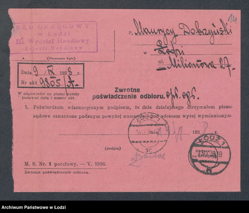 Obraz 16 z jednostki "Maurycy Dobrzyński- przędzalnia zarobkowa"