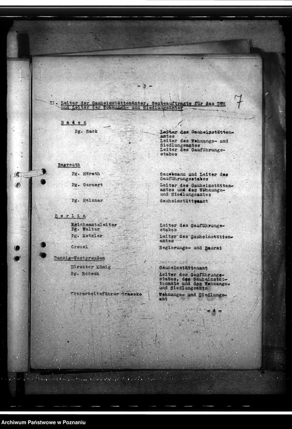 Obraz 11 z jednostki "Dienstbesprechung der Leiter der Wohnungsund Siedlungsämter in Würzburg. DWH - Arbeitstagung"