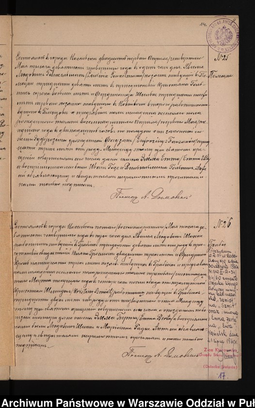 image.from.unit.number "Akta urodzeń, małżeństw i zgonów"