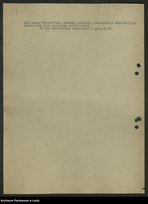 Obraz 18 z jednostki "Protokoły [wspólnych posiedzeń komitetów dzielnicowych PPS i PPR] T-2"