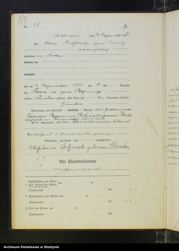 image.from.unit.number "Geburtenbuch Nr 22 - 35,1 - 44,1 - 38 i 1 - 33"