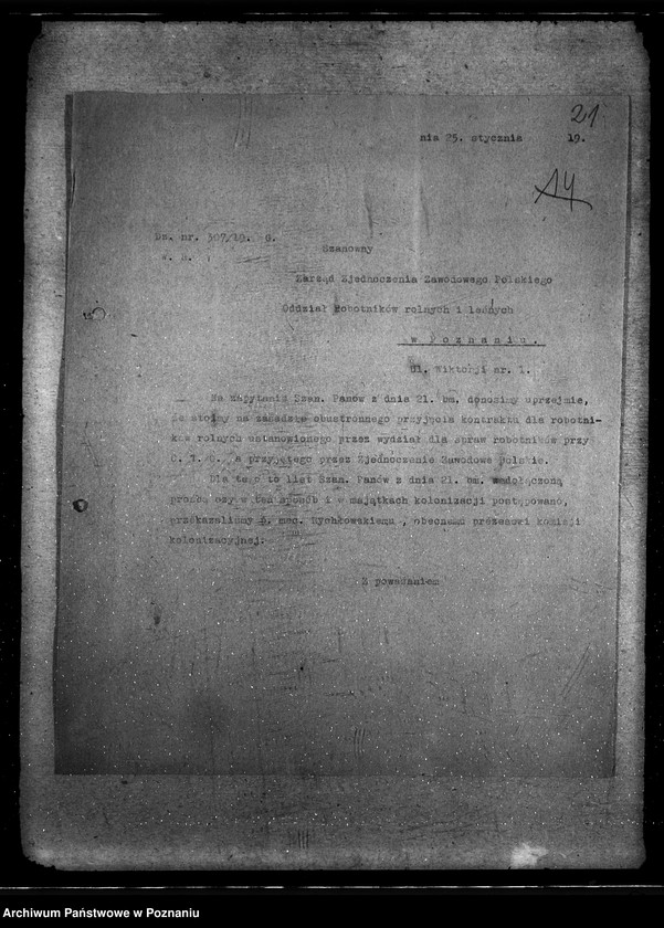 Obraz 18 z jednostki "Centralne Zjednoczenie Zaw. Polskie"