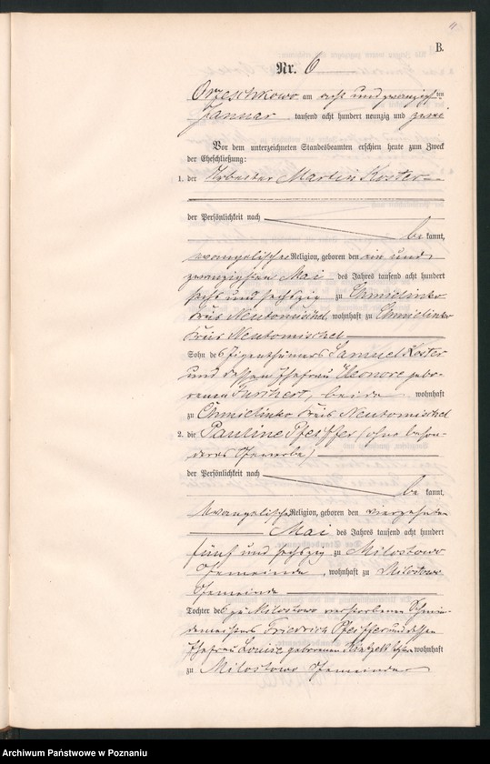 Obraz 14 z jednostki "Księga małżeństw"