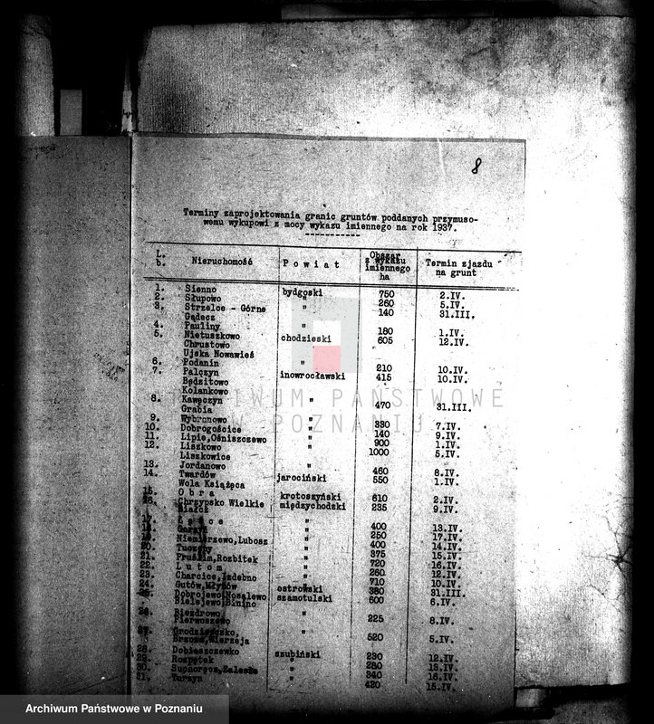 Obraz 12 z jednostki "Przymusowy wykup majątków: Stołężyn, Wapno, Panigródz i Rusiec powiatu wągrowieckiego i żnińskiego"