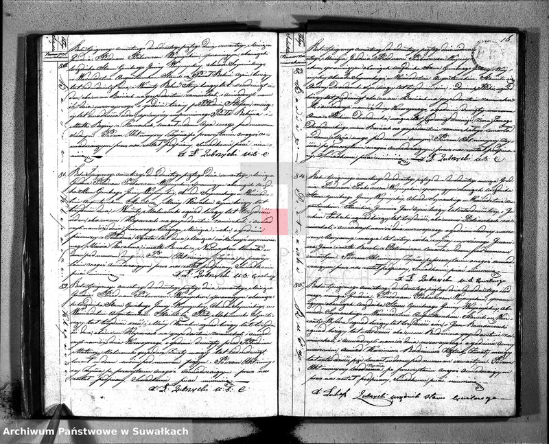 image.from.unit.number "Akta umarłych urzędnika stanu cywilnego gminy wieysieyskiey z 1825 roku"