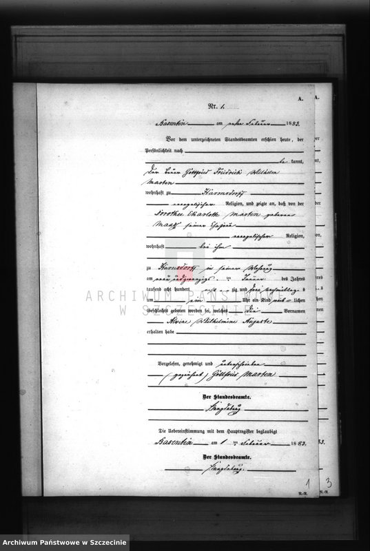 Obraz z jednostki "Geburts-Register (Neben-Register)"