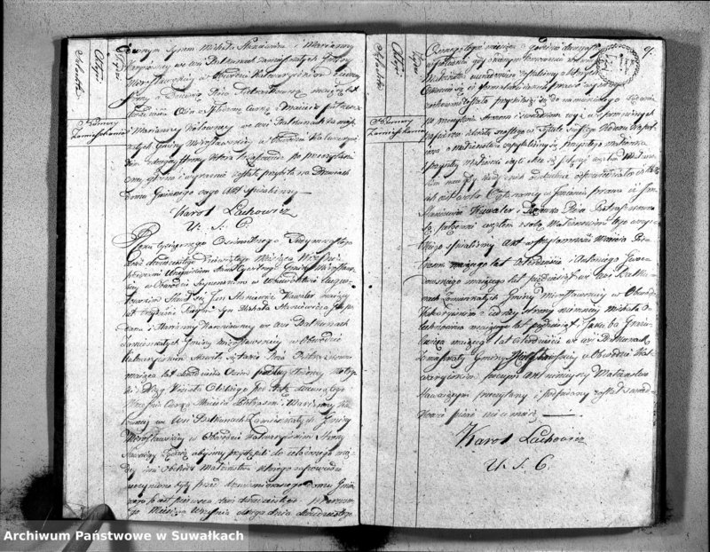 image.from.unit.number "Akta Zaszlubionych Gminy Mirosławskiey Na rok 1817"