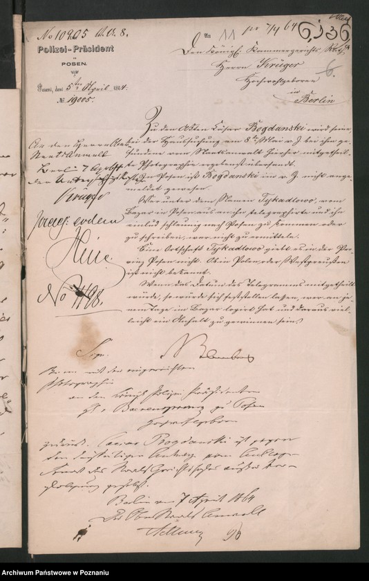 Obraz 14 z jednostki "A. betr. den Rentier Caesar von Bogdanski"