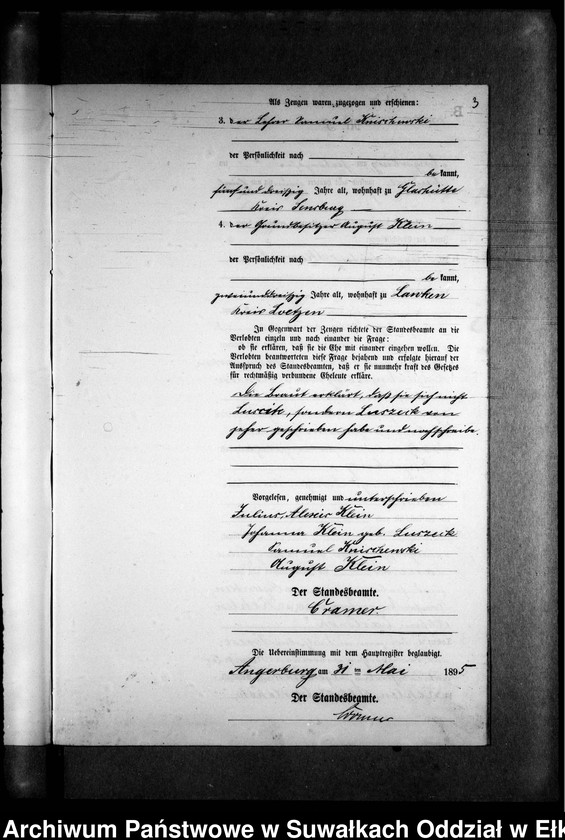 image.from.unit.number "Heiraths-Neben-Register des Preussischen Standes-Amtes Kehlen Kreis Angerburg"