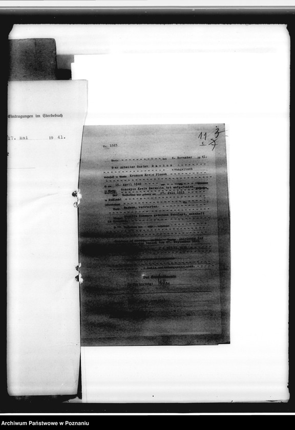 Obraz 13 z jednostki "Sterbeurkunden. Krieg 1939 A - L"